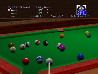Virtual Pool 64 (Europe) In game screenshot